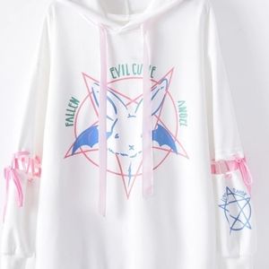 Evil cutie pentagram bunny hoodie